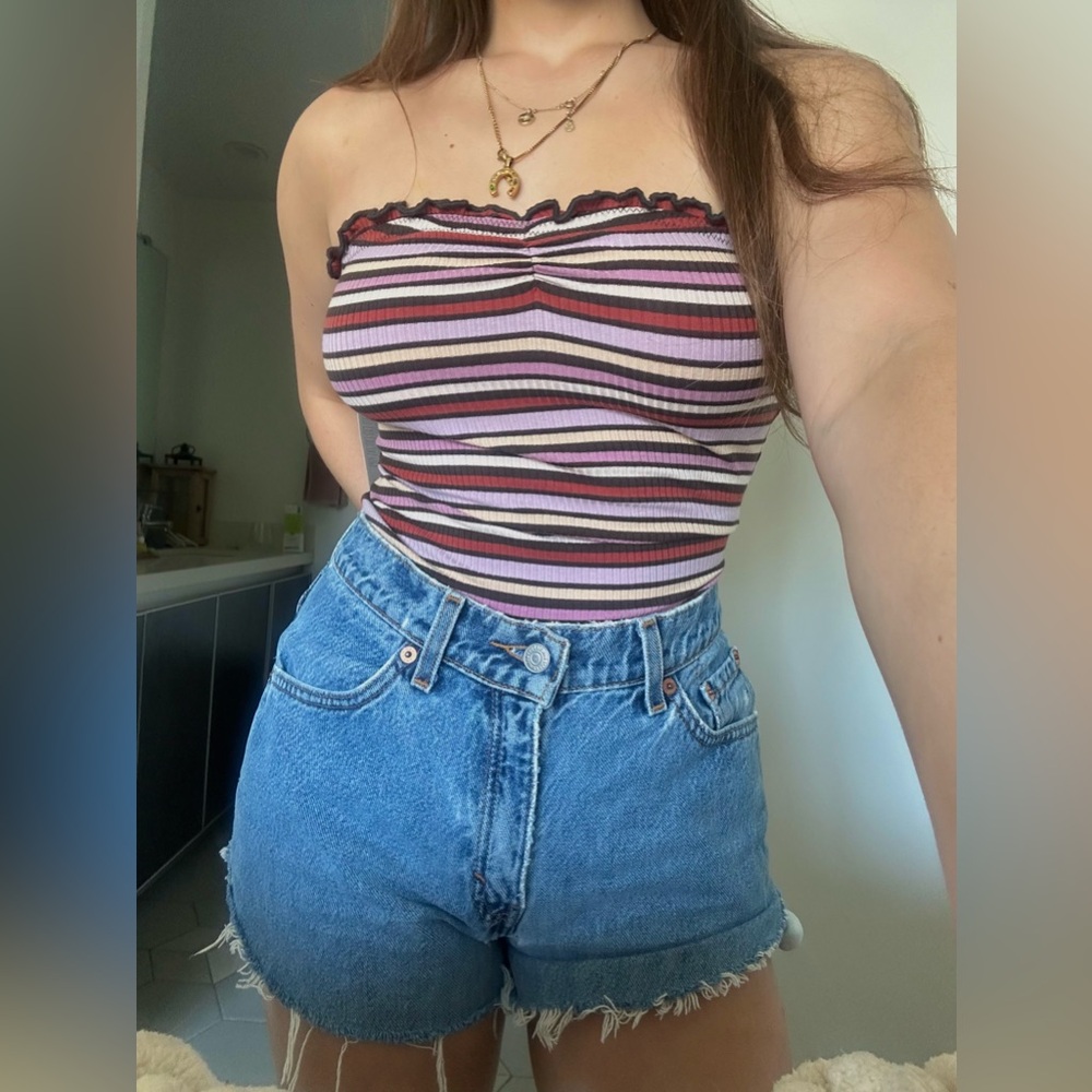 Urban Outfitters striped bodysuit